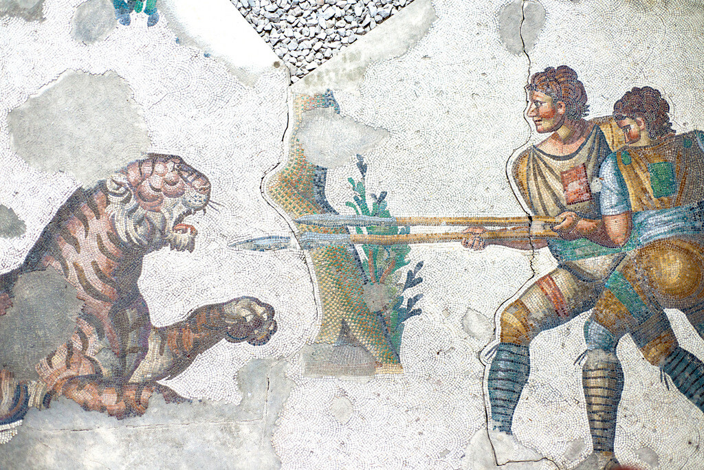 Roman Mosaics in the Great Palace Mosaic Museum